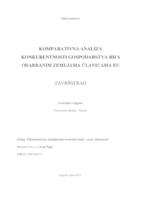 prikaz prve stranice dokumenta KOMPARATIVNA ANALZIA KONKURENTNOSTI GOSPODARSTVA HRVATSKE S ODABRANIM ZEMLJAMA ČLANICAMA EU