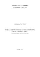prikaz prve stranice dokumenta Razvoj elektroničkog novca i normativni okvir Europske Unije