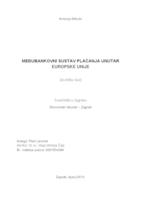 prikaz prve stranice dokumenta MEĐUBANKOVNI SUSTAV PLAĆANJA UNUTAR EUROPSKE UNIJE