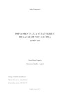 prikaz prve stranice dokumenta IMPLEMENTACIJA STRATEGIJE U HRVATSKIM PODUZEĆIMA