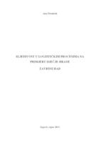 prikaz prve stranice dokumenta Sljedivost u logističkim procesima na primjeru dječje hrane