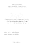 prikaz prve stranice dokumenta Intervencije za ublažavanje i otklanjanje nepoželjnih oblika ponašanja u djece s teškoćama u razvoju predškolske dobi