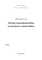 prikaz prve stranice dokumenta Poticanje ranog psihomotoričkog razvoja djeteta sa spinom bifidom