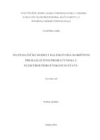 prikaz prve stranice dokumenta Matematički modeli dalekovoda korišteni pri različitim proračunima u elektroenergetskom sustavu