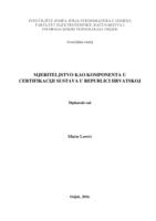 prikaz prve stranice dokumenta Mjeriteljstvo kao komponenta u certifikaciji sustava u Republici Hrvatskoj