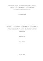 prikaz prve stranice dokumenta Analiza kvalitete električne energije u industrijskom pogonu za proizvodnju crijepa