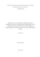 prikaz prve stranice dokumenta Izrada i analiza rada jednofaznog neopravljivog naponskog izmjenjivača u mosnom spoju upravljanog s pomoću integriranog kruga 4047; 12V/230V,50Hz-60Hz, 100VA