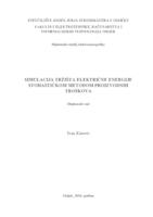prikaz prve stranice dokumenta Simulacija tržišta električne energije stohastičkom metodom proizvodnih troškova