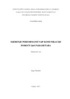 prikaz prve stranice dokumenta Mjerenje performansi VoIP komunikacije pomoću QoS parametara