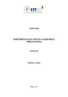 prikaz prve stranice dokumenta Dokumentacija sustava nadzora i upravljanja