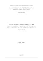 prikaz prve stranice dokumenta Fotonaponski sustav s praćenjem kretanja Sunca - programiranje PLC-a
