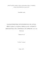 prikaz prve stranice dokumenta Karakteristike istosmjernog silaznog pretvarača napona prikazane s pomoću didaktičko-multimedijalne opreme Lucas-Nulle