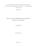 prikaz prve stranice dokumenta 2. Mjerenje magnetske indukcije pomoću instrumenta: PHIWE TESLAMETER