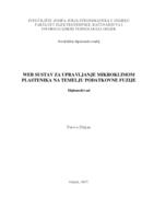prikaz prve stranice dokumenta Web sustav za upravljanje mikroklimom plastenika na temelju podatkovne fuzije