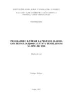 prikaz prve stranice dokumenta Programsko rješenje za prijenos alarma GSM tehnologijom u sustavu temeljenom na SIMATIC 1500