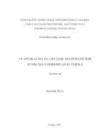 prikaz prve stranice dokumenta C# aplikacija za crtanje matematičkih funkcija i određivanje tijeka