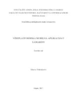 prikaz prve stranice dokumenta Višeplatformska mobilna aplikacija za evidenciju dolaska zaposlenika