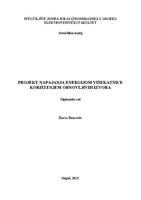 prikaz prve stranice dokumenta Projekt napajanja energijom višekatnice korištenjem obnovljivih izvora