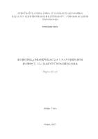 prikaz prve stranice dokumenta Robotska manipulacija s navođenjem pomoću ultrazvučnog senzora