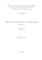 prikaz prve stranice dokumenta VHDL implementacija FFTa za obradu audio signala