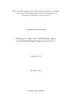 prikaz prve stranice dokumenta Primjena metoda optimizacije u elektroenergetskom sustavu