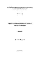 prikaz prve stranice dokumenta Primjena keramičkih materijala u elektrotehnici