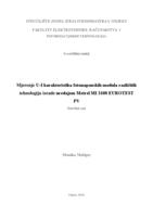 prikaz prve stranice dokumenta Mjerenje U-I karakteristika fotonaponskih modula različitih tehnologija uređajem Metrel MI 3108 EUROTEST PV