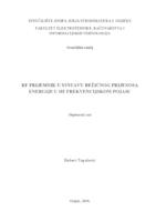 prikaz prve stranice dokumenta RF predajnik u sustavu bežičnog prijenosa energije u HF frekvencijskom pojasu