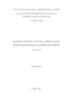 prikaz prve stranice dokumenta Analiza i sinteza sustava upravljanja robotskom rukom s jednim zglobom