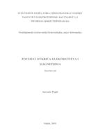 prikaz prve stranice dokumenta Povijest otkrića elektriciteta i magnetizna