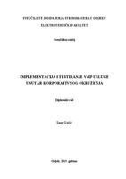 prikaz prve stranice dokumenta Implementacija i testiranje VoIP usluge unutar korporativnog okruženja