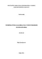 prikaz prve stranice dokumenta Temperaturna kalibracija u industrijskim postrojenjima