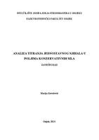 prikaz prve stranice dokumenta Analiza titranja jednostavnog njihala u poljima konzervativnih sila