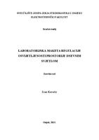 prikaz prve stranice dokumenta Laboratorijska maketa regulacije osvijetljenosti prostorije dnevnim svjetlom