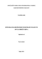 prikaz prve stranice dokumenta Integracija bioplinske elektrane snage 670 kW na mrežu HEP-a