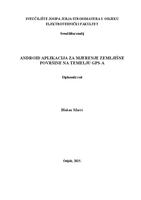prikaz prve stranice dokumenta Android aplikacija za mjerenje zemljišne površine na temelju GPS-a