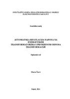 prikaz prve stranice dokumenta Automatska regulacija napona na energetskim transformatorima s promjenom  odnosa transformacije