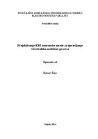 prikaz prve stranice dokumenta Projektiranje RBF neuronske mreže za upravljanje višestrukim modelom procesa