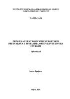 prikaz prve stranice dokumenta Primjena elektroničkih energetskih pretvarača u sustavima obnovljivih izvora energije