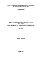 prikaz prve stranice dokumenta Razvoj hibridnog PV-T sustava sa zračnim spremnikom za akumulaciju energije