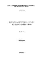 prikaz prve stranice dokumenta Razvrstavanje usitnjenog otpada metodom vrtložnih struja