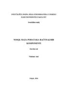 prikaz prve stranice dokumenta NoSQL baza podataka računalnih komponenti