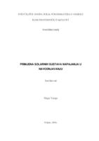 prikaz prve stranice dokumenta Primjena solarnih sustava napajanja u navodnjavanju