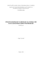 prikaz prve stranice dokumenta Pogon elektrane na biomasu Slavonija OIE d.o.o. kogeneracijsko postrojenje