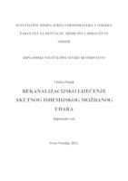 prikaz prve stranice dokumenta Rekanalizacijsko liječenje akutnog ishemijskog moždanog udara