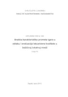 prikaz prve stranice dokumenta Analiza karakteristika prometa igara u oblaku i evaluacija iskustvene kvalitete u bežičnoj lokalnoj mreži