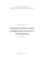 prikaz prve stranice dokumenta Neizrazito upravljanje formacijom letjelica s četiri rotora