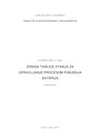 prikaz prve stranice dokumenta Izrada tablice stanja za upravljanje procesom punjenja baterija