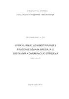 prikaz prve stranice dokumenta Upravljanje, administriranje i praćenje stanja uređaja u sustavima komunikacije strojeva