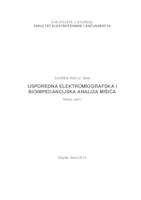 prikaz prve stranice dokumenta Usporedna elektromiografska i bioimpedancijska procjena mišića